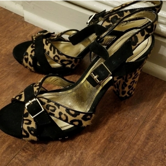 Beverly Feldman leopard‎ sandals 10 NWOB - Picture 6 of 6